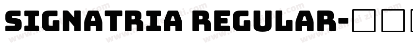 Signatria Regular字体转换